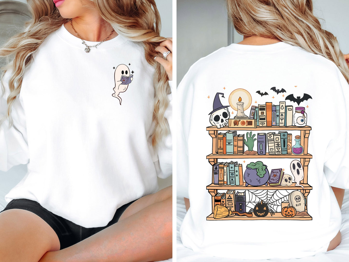 Ghost Library Crewneck Sweatshirt