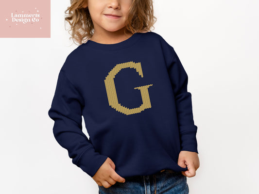 Initial "G" Toddler Sweatshirt