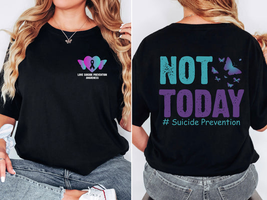 Suicide Prevention T-Shirt (front & back)