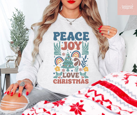 Peace Joy Love Christmas Sweatshirt