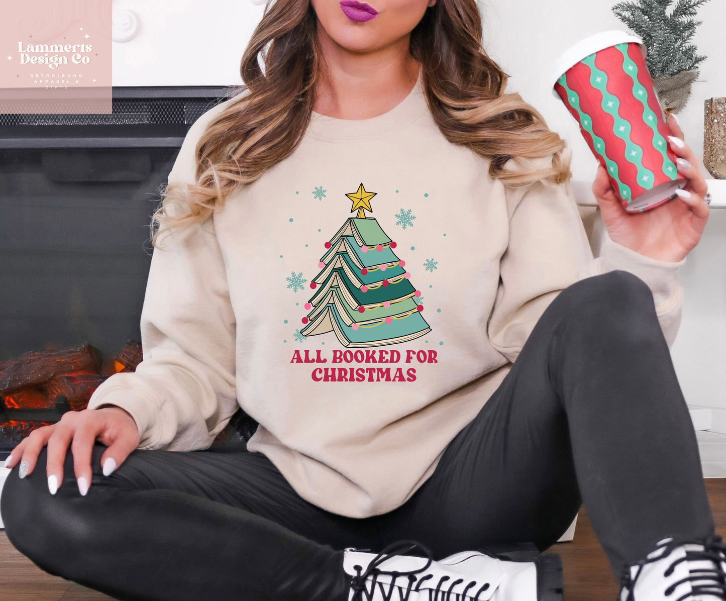 All Booked For Christmas Sweater