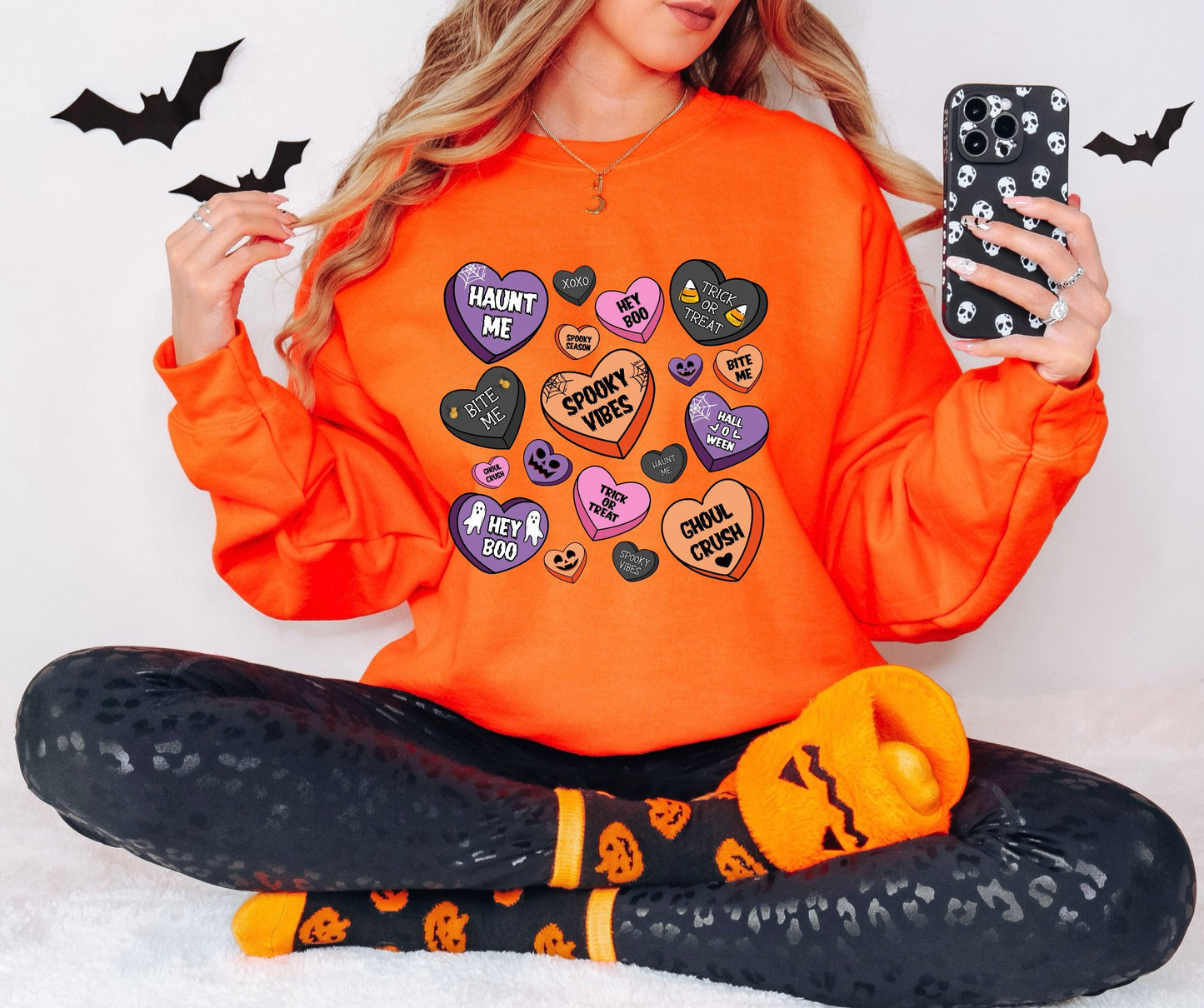 Halloween Hearts Sweater