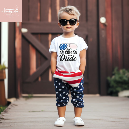 All American Dude Toddler Tee