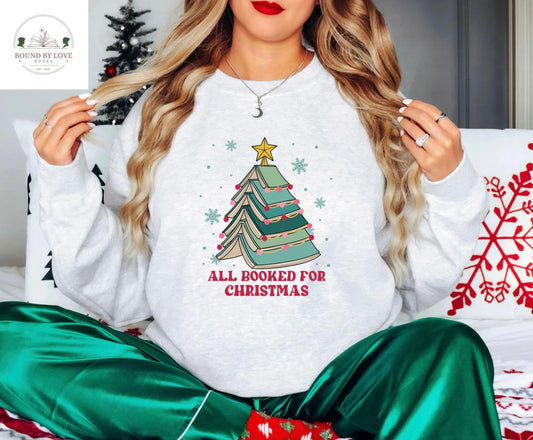 All Booked For Christmas Sweater