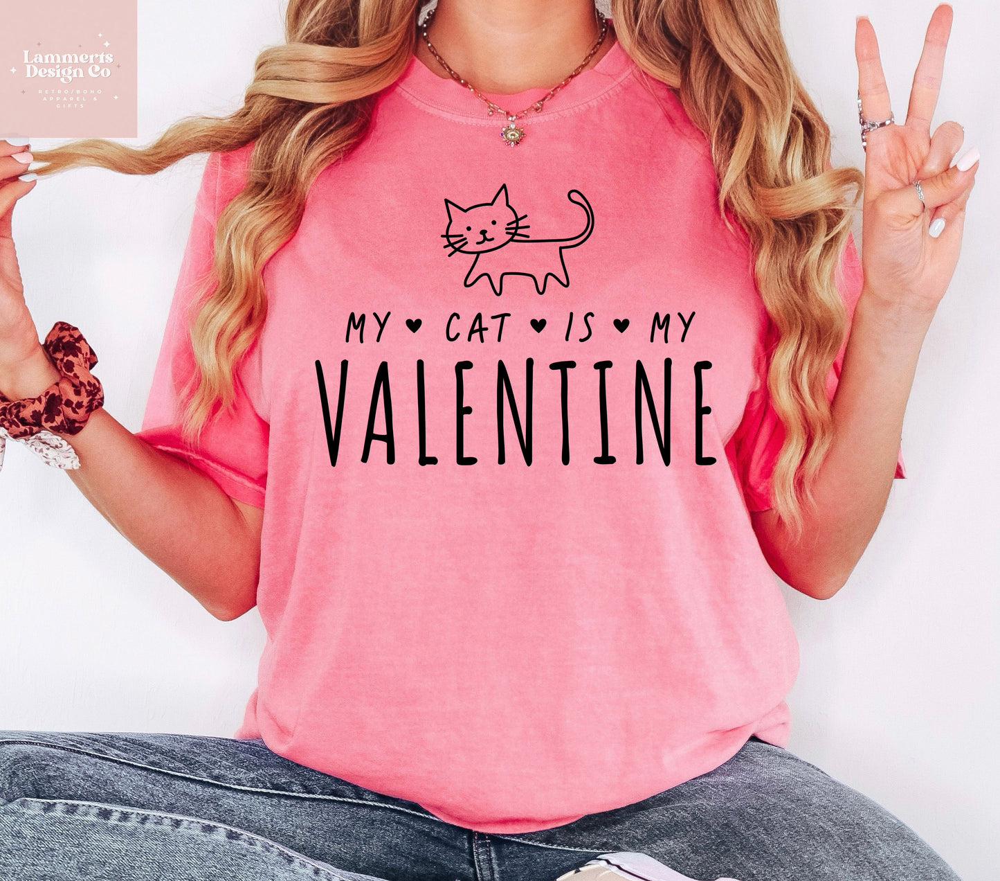 My Cat Is My Valentine Tee