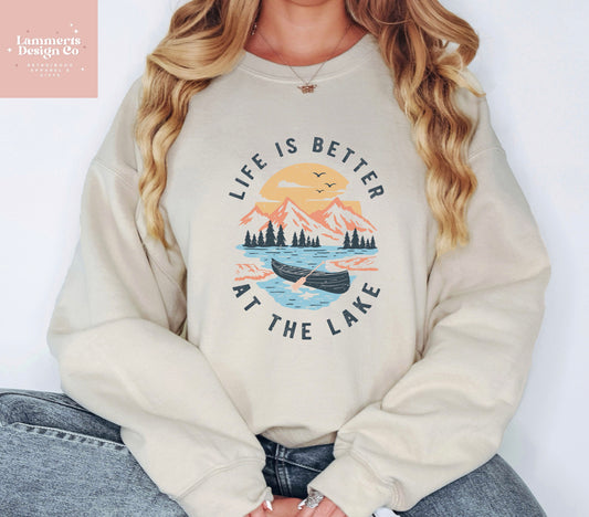 Life Is Better at The Lake Crewneck