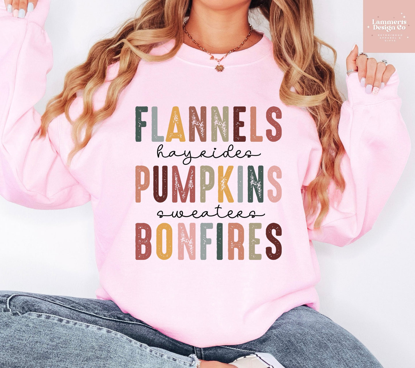 Flannel, Pumpkins and Bonfires Sweatshirt