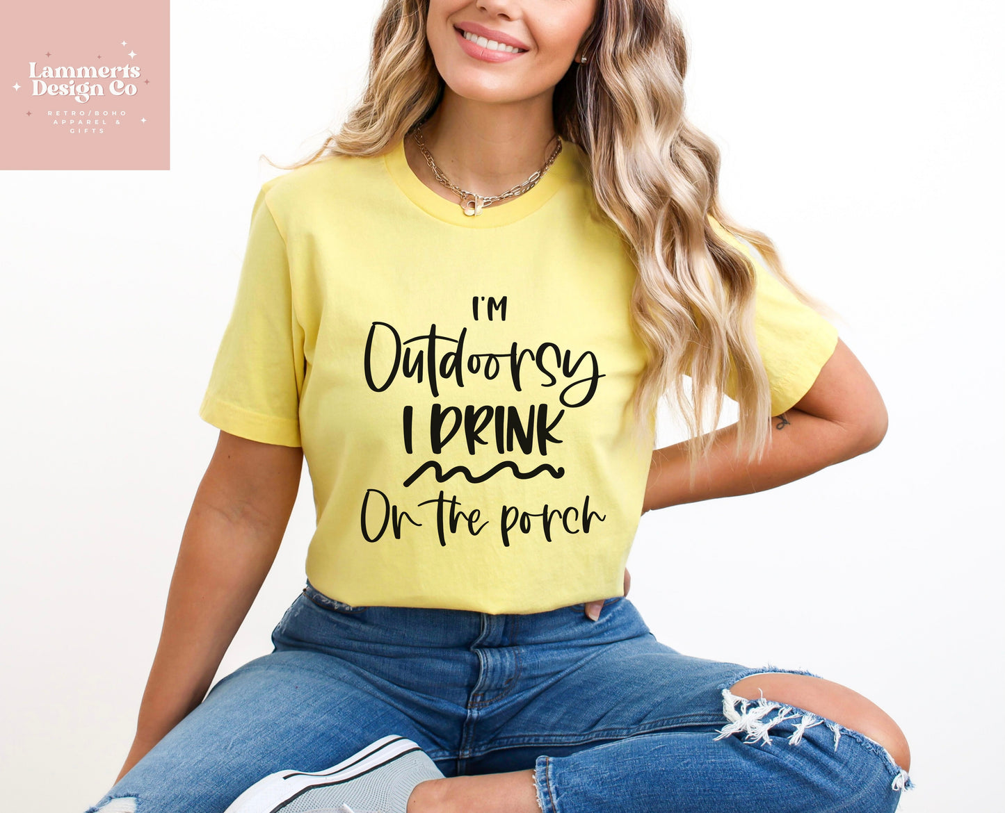 I'm Outdoorsy I Drink On The Porch Tee