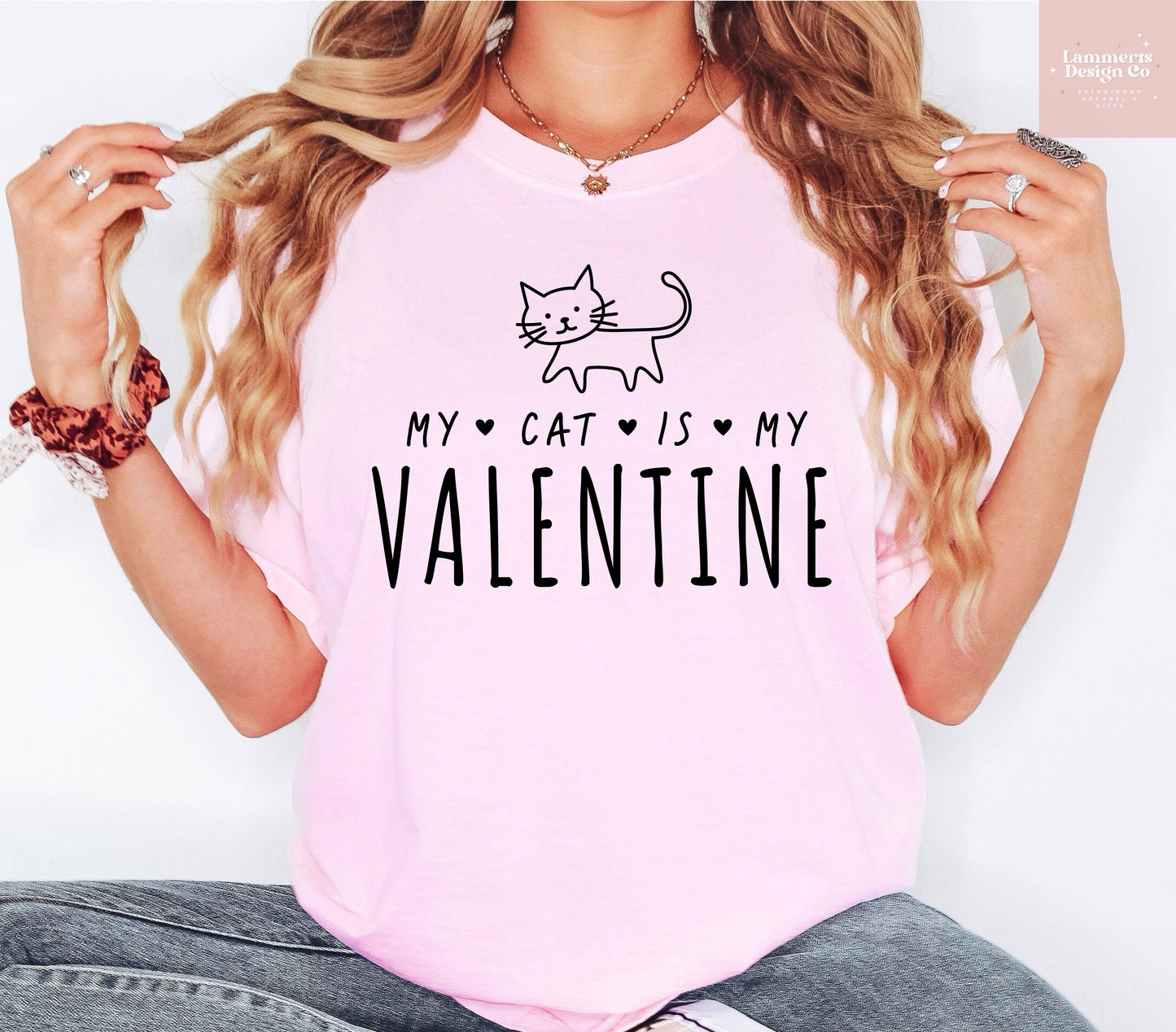 My Cat Is My Valentine Tee