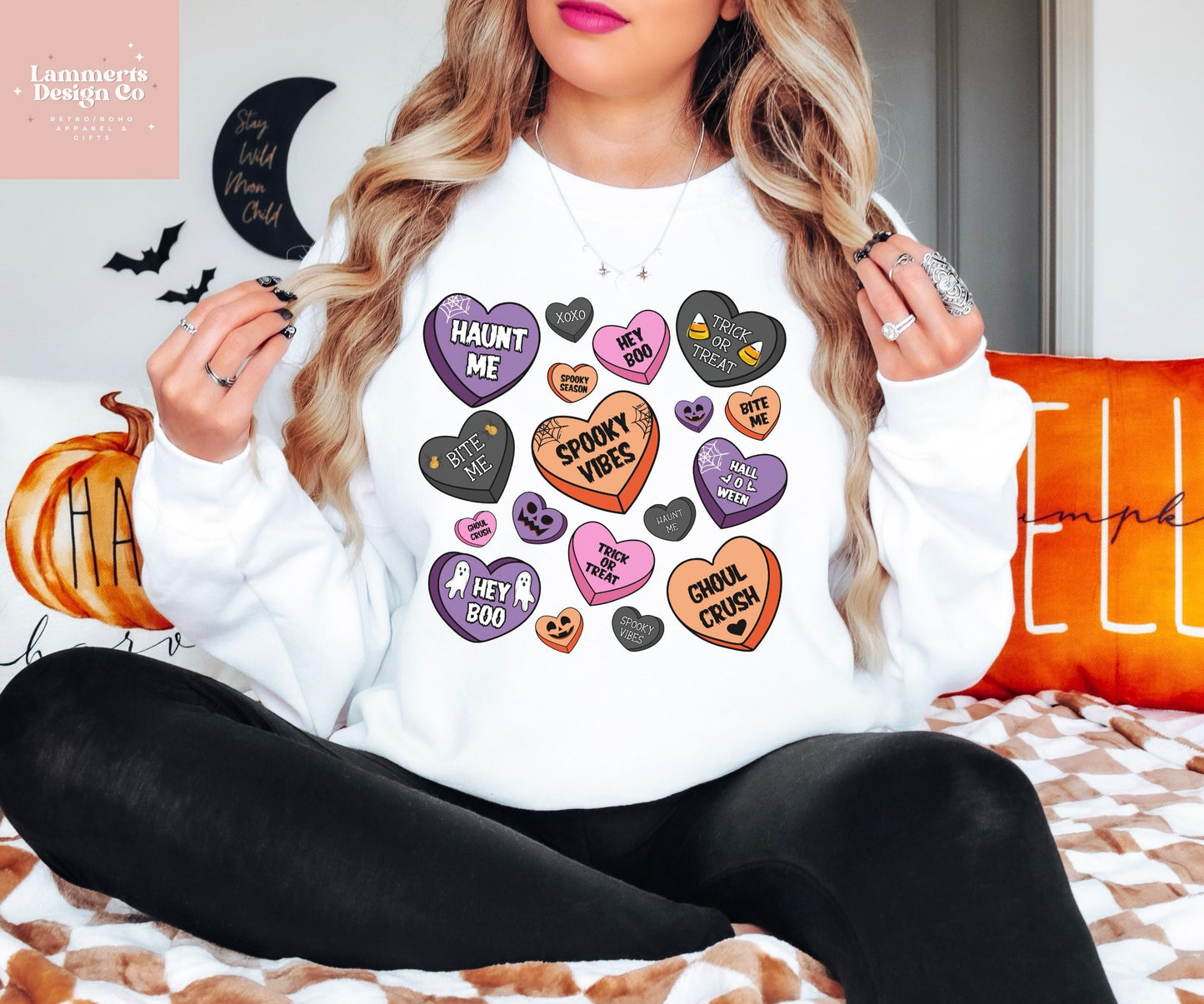 Halloween Hearts Sweater