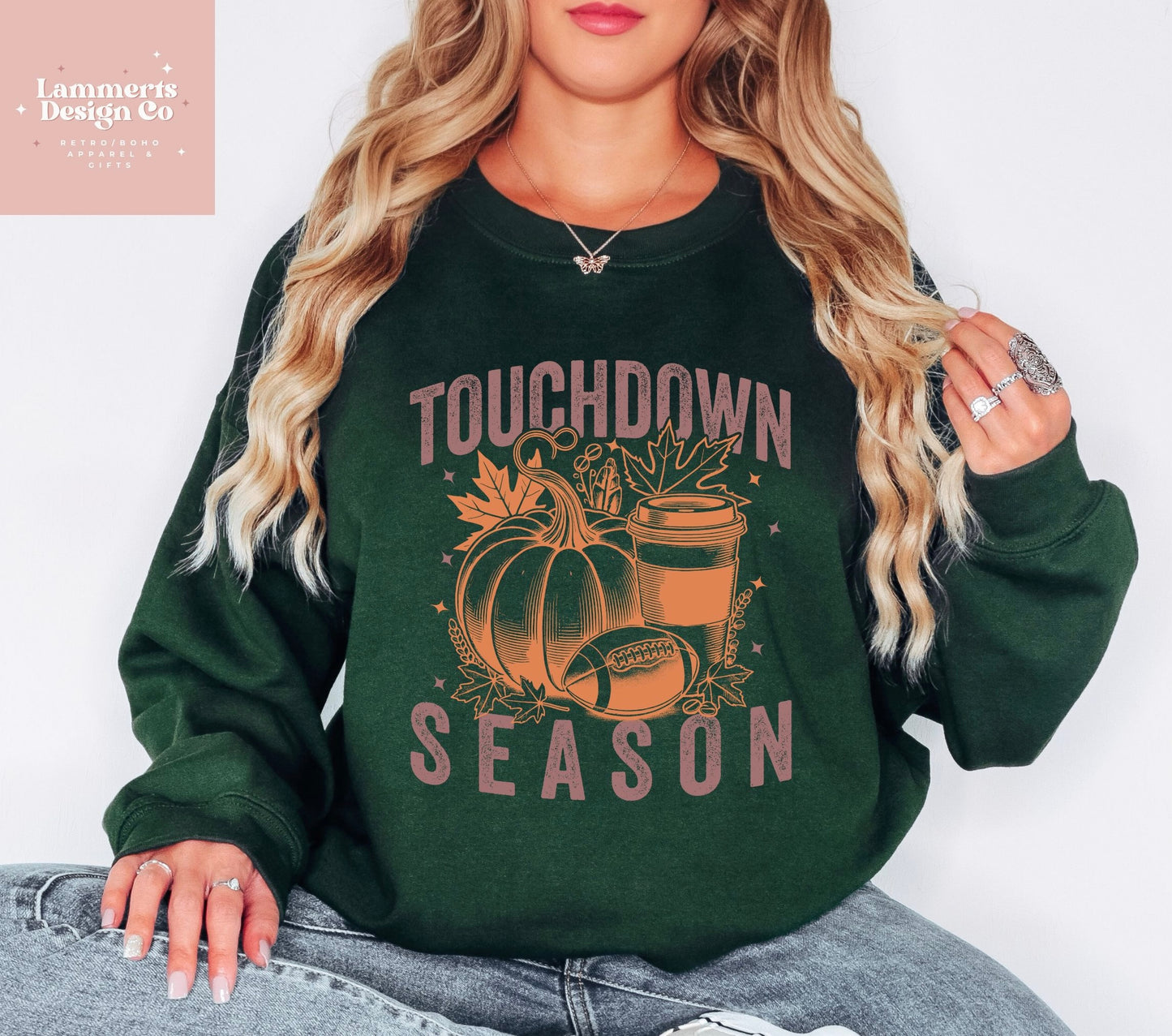 Pumpkin Touchdown Season Sweatshirt