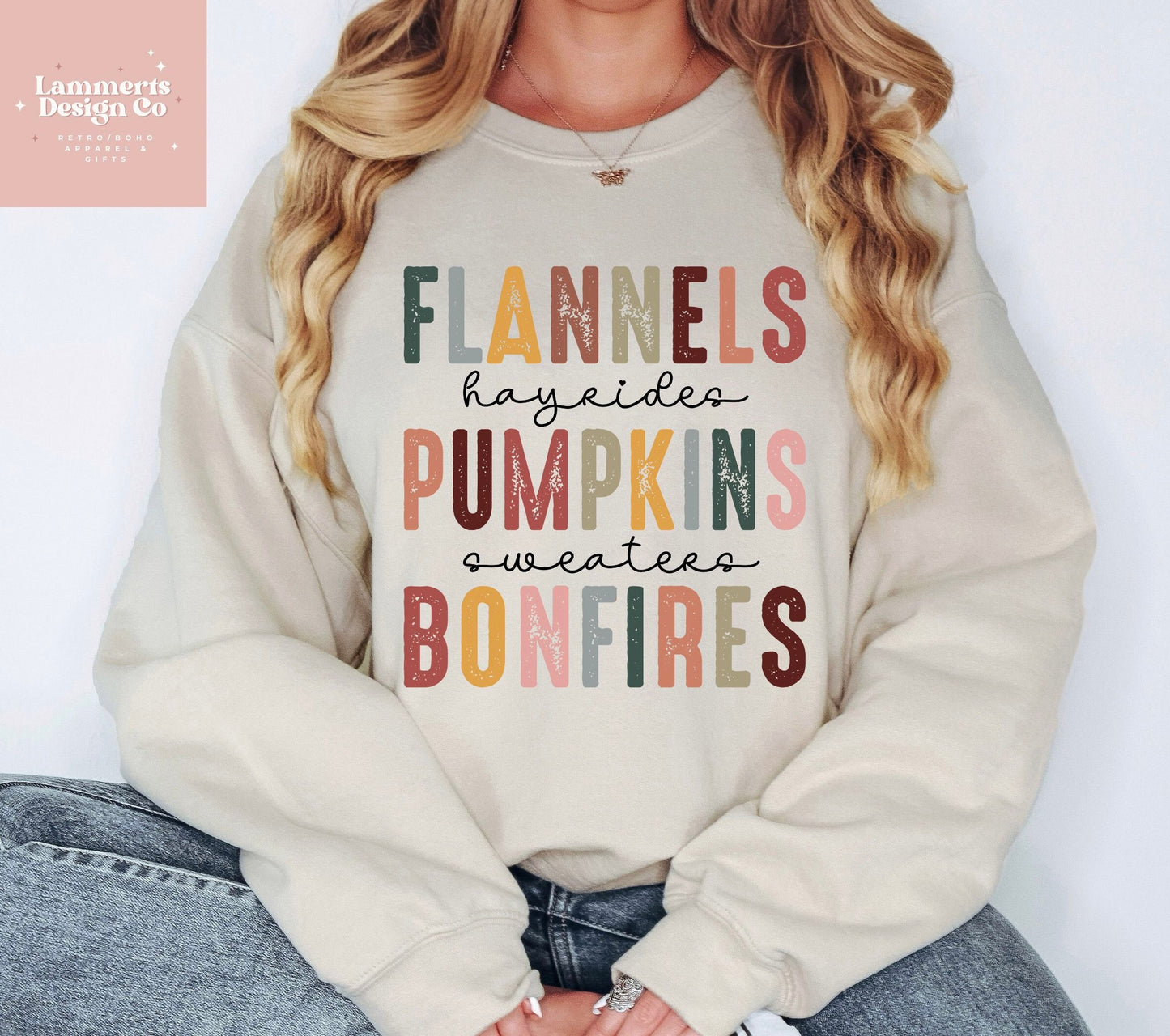 Flannel, Pumpkins and Bonfires Sweatshirt