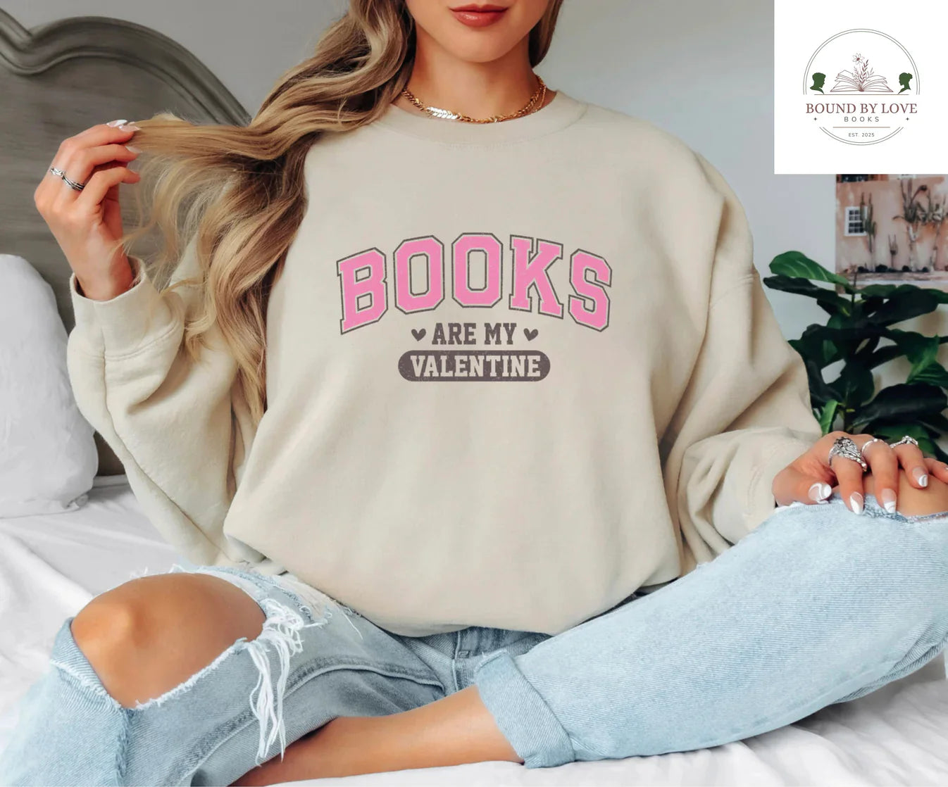 Books Are My Valentine Sweatshirt