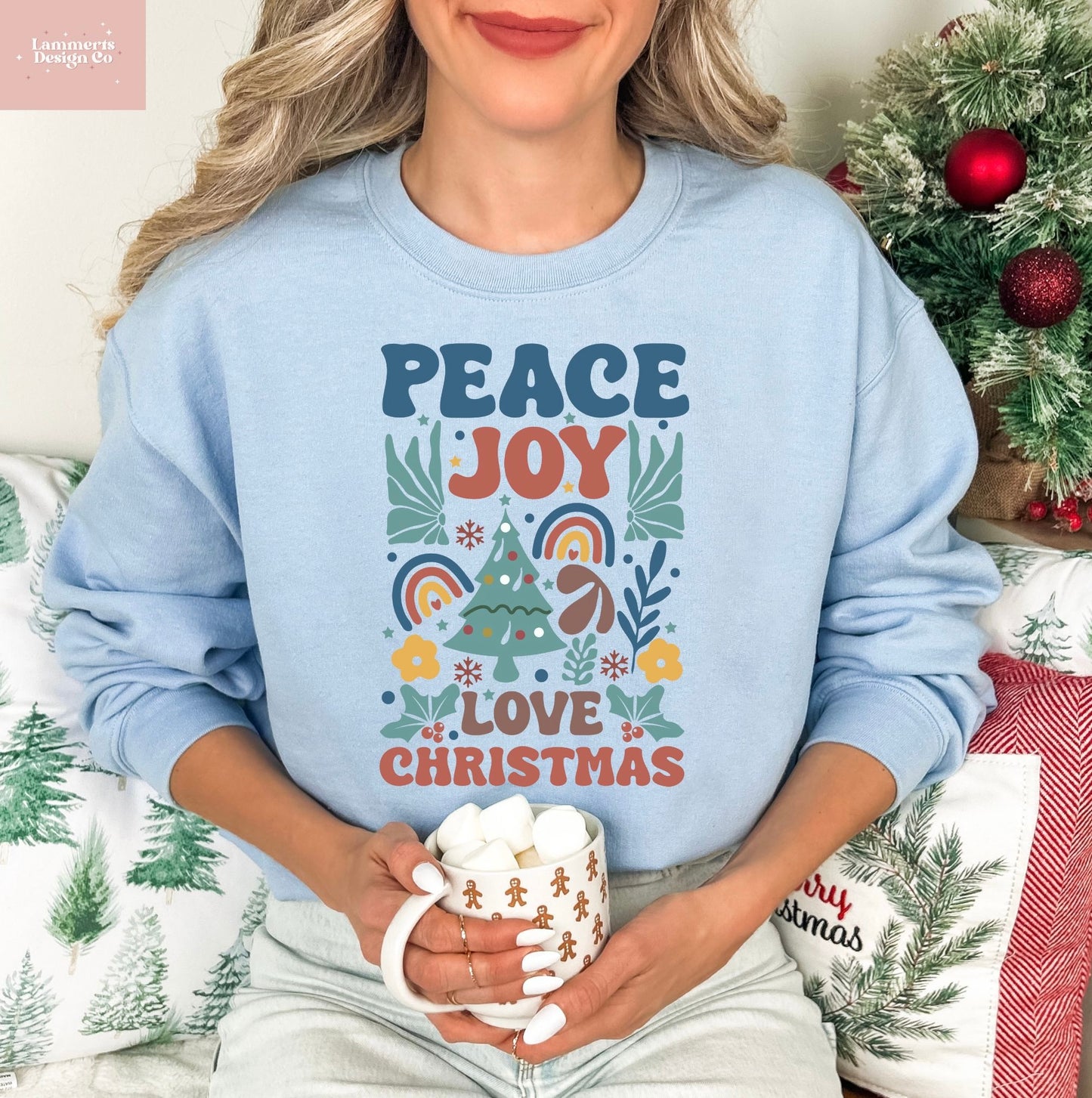 Peace Joy Love Christmas Sweatshirt