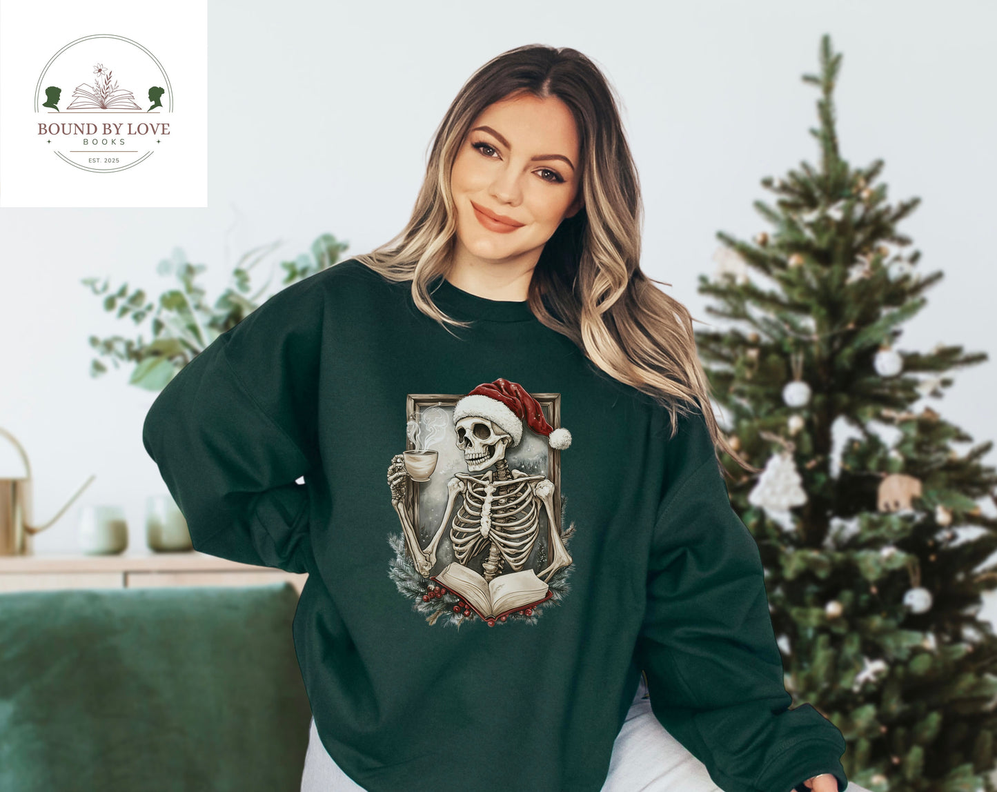 Spooky Skeleton Christmas Sweatshirt