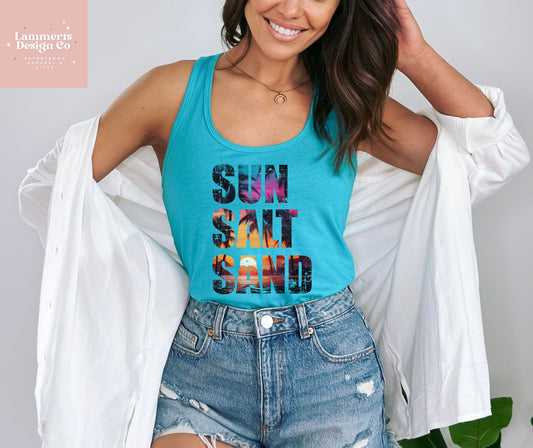 Sun, Salt, Sand Tank Top