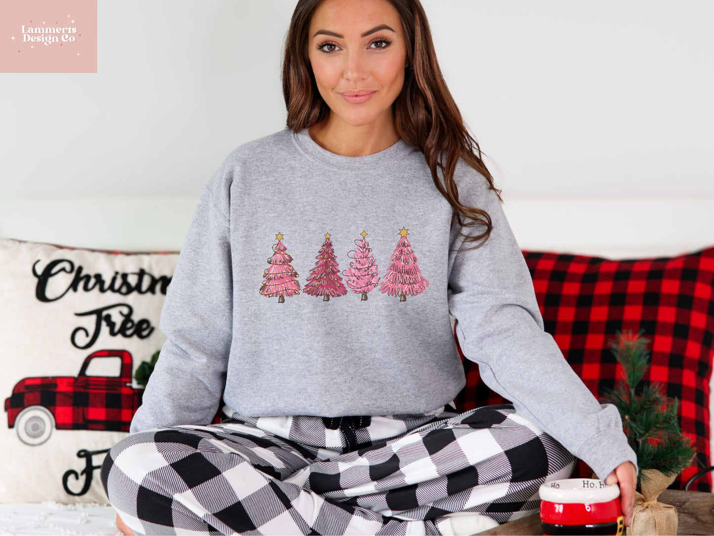 Pink Christmas Tree Sweater