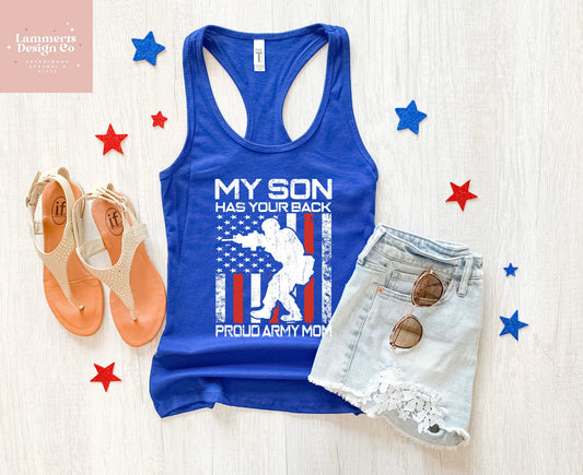 My Son Has Your Back Tank Top