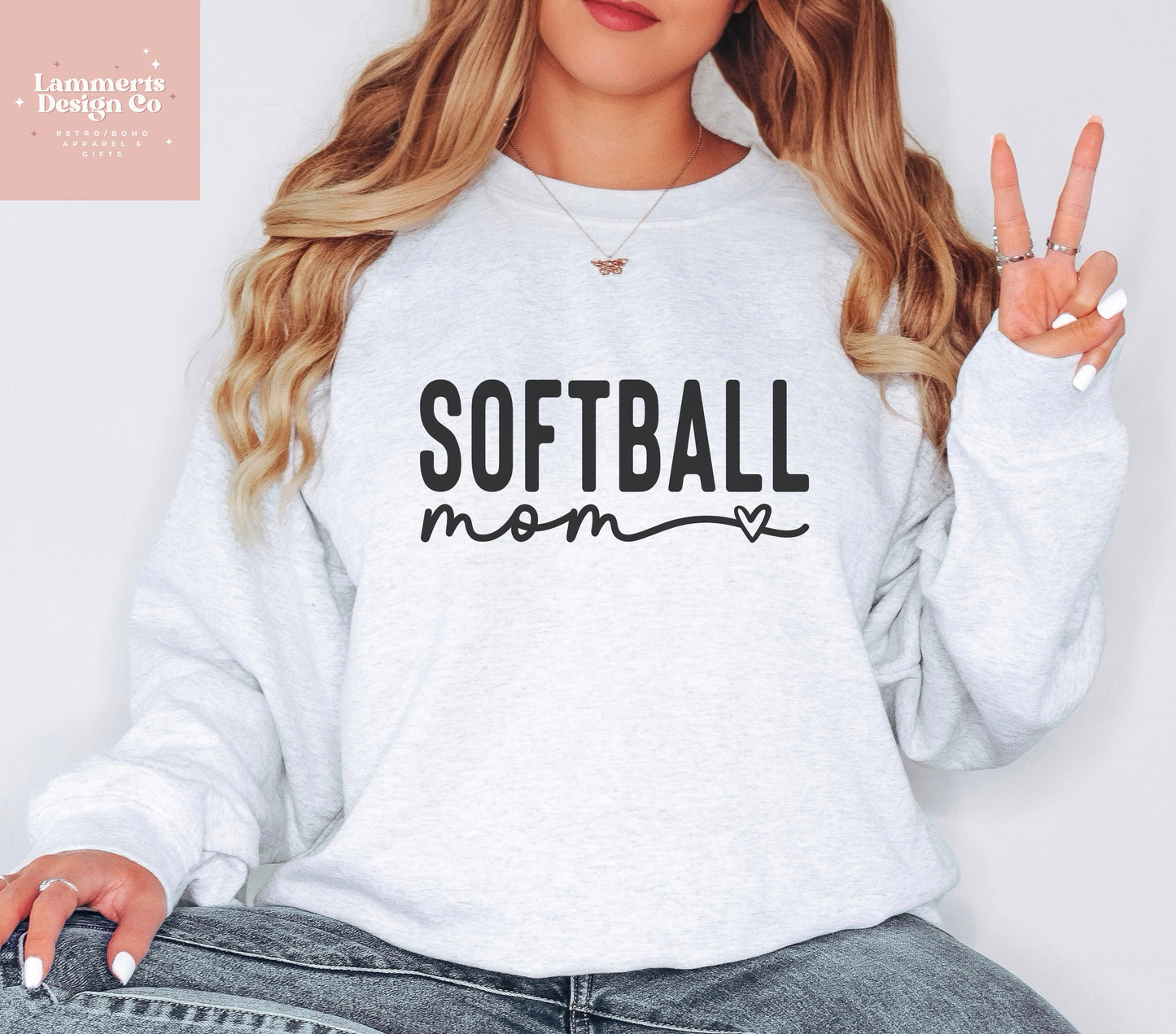 Softball Mom Sweater with Heart