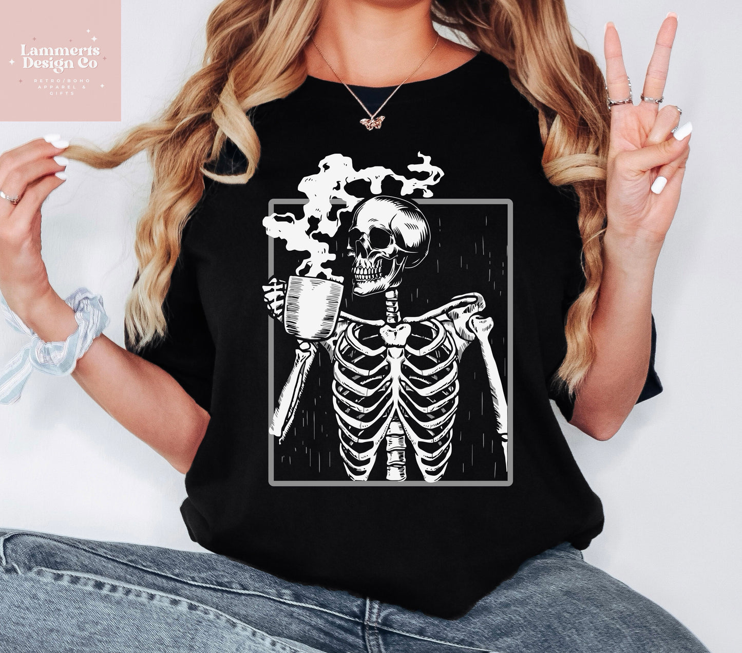 Skeleton Coffee Shirt