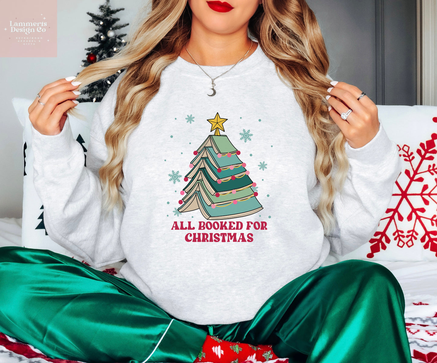 All Booked For Christmas Sweater