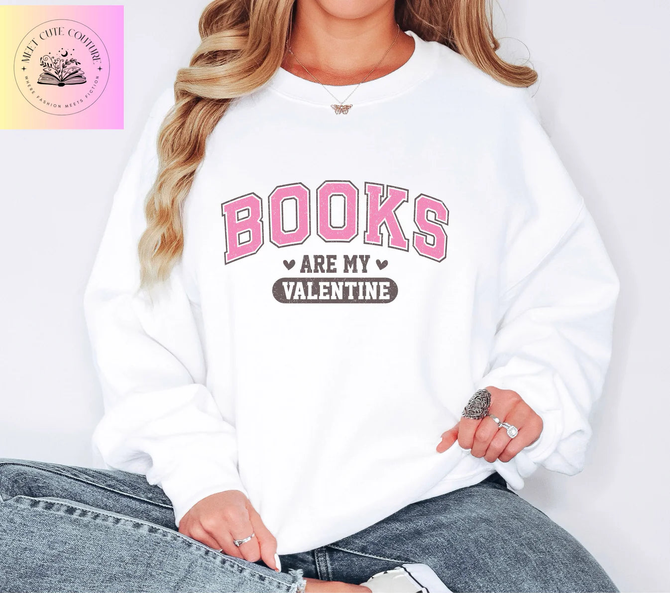 Books Are My Valentine Sweatshirt