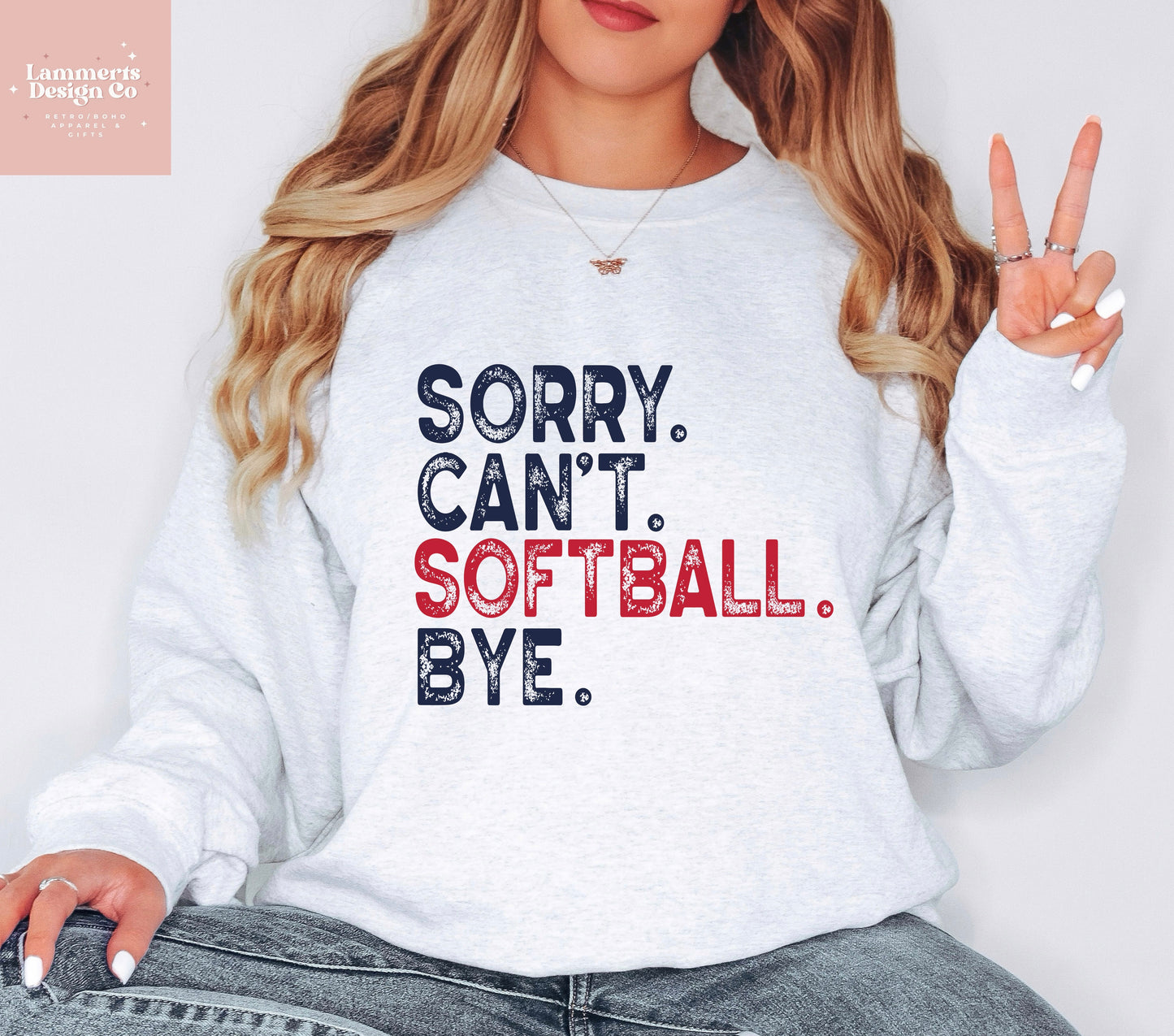 Sorry. Can't. Softball. Bye Sweater