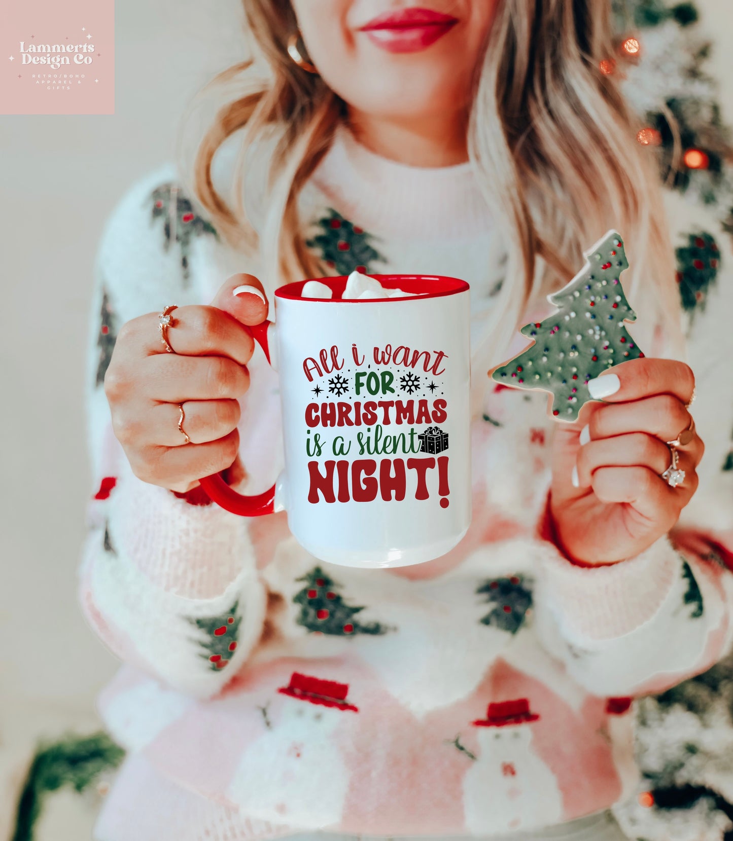 All I Want For Christmas Is A Silent Night, 15oz Mug