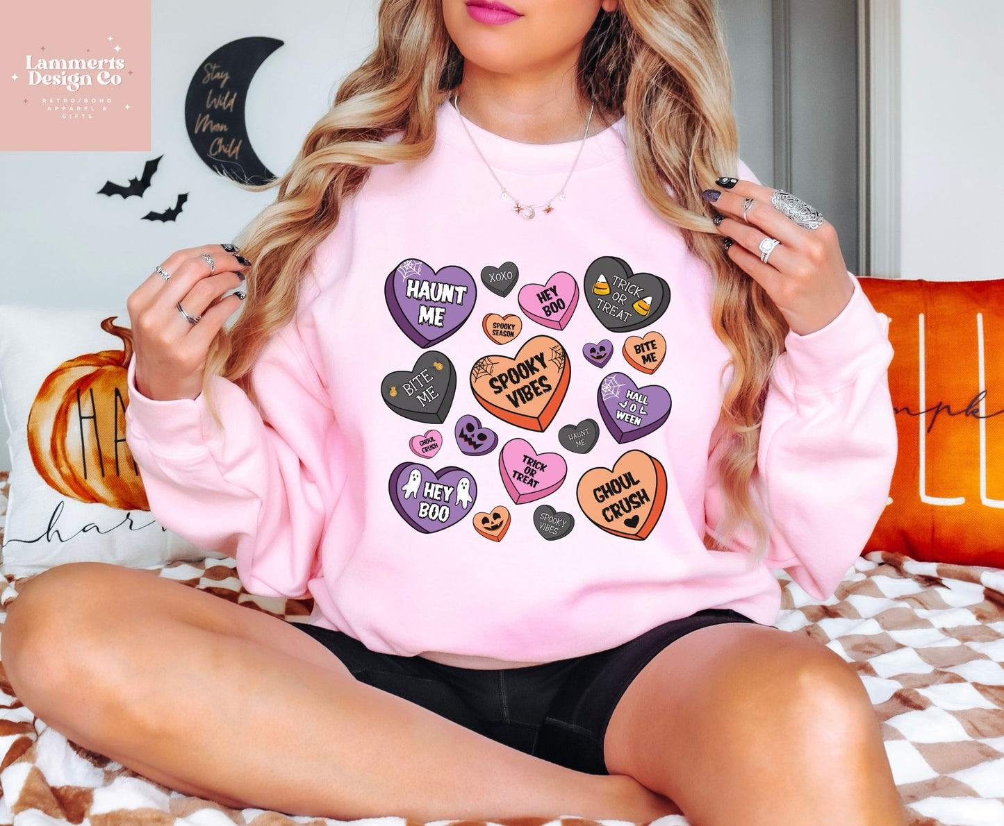 Halloween Hearts Sweater