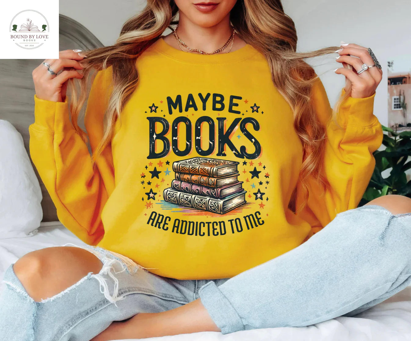 Maybe Books Are Addicted To Me Sweater