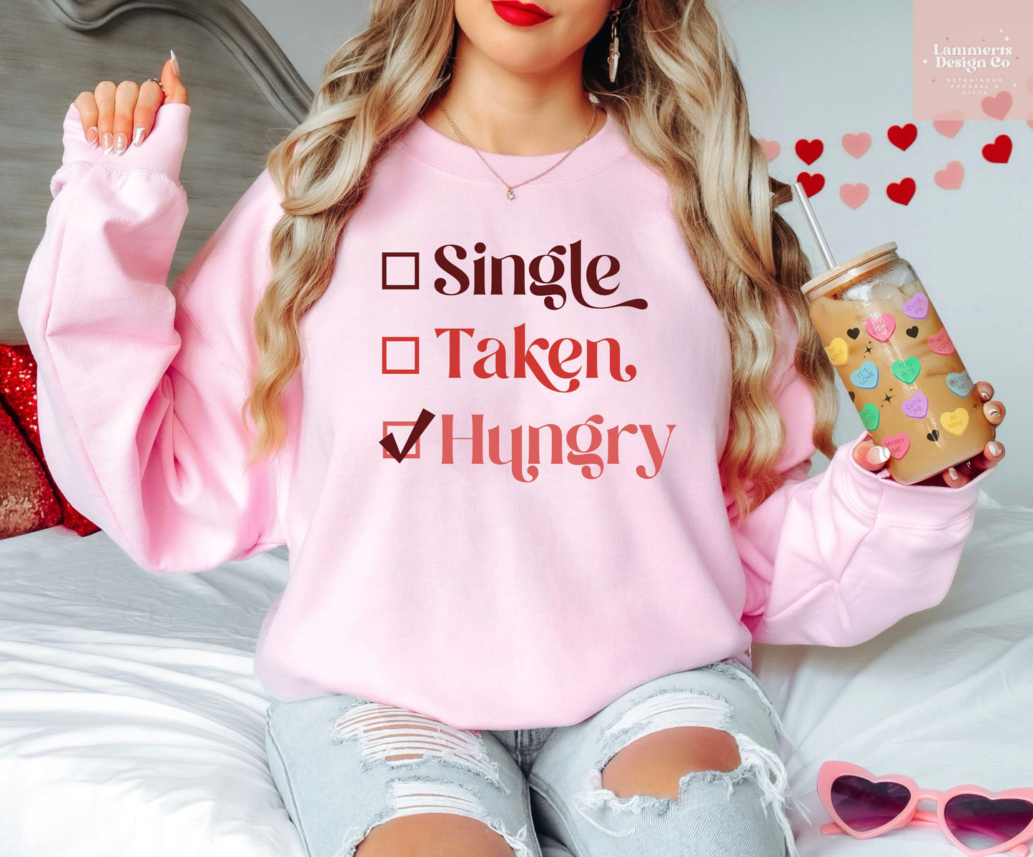 Single, Taken, Hungry Sweater